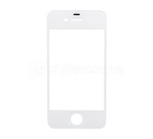 Скло для переклеювання для Apple iPhone 4 white Original Quality TPS-2701587300009