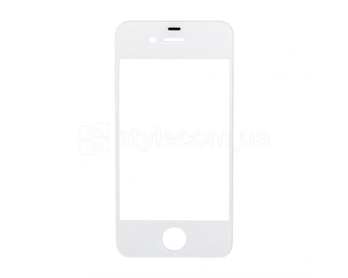 Скло для переклеювання для Apple iPhone 4 white Original Quality TPS-2701587300009