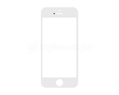 Скло для переклеювання для Apple iPhone 5 white Original Quality TPS-2701587700007