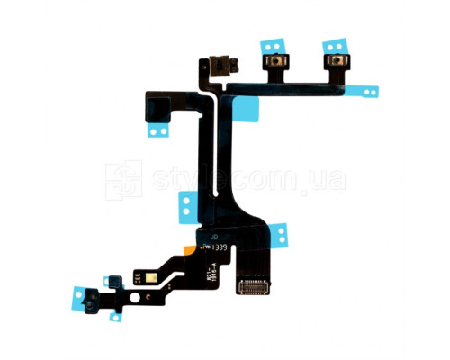 Шлейф для Apple iPhone 5с з кнопкою включення, регулювання гучності та мікрофоном High Quality TPS-2701832200009 2701832200009