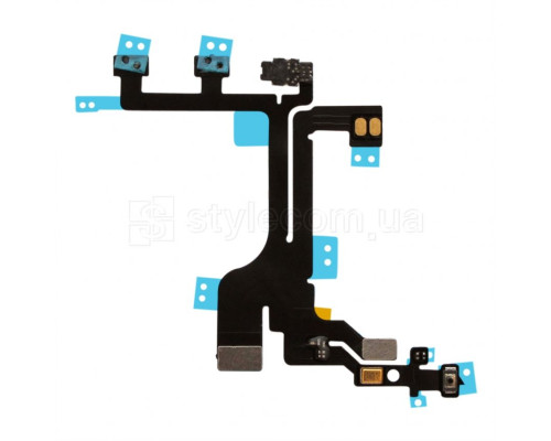 Шлейф для Apple iPhone 5с з кнопкою включення, регулювання гучності та мікрофоном High Quality TPS-2701832200009 2701832200009