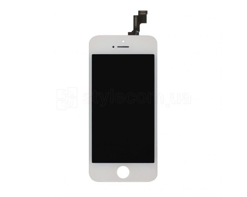 Дисплей (LCD) для Apple iPhone 5s, 5SE з тачскріном white High Quality