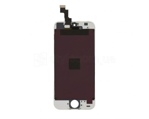 Дисплей (LCD) для Apple iPhone 5s, 5SE з тачскріном white High Quality