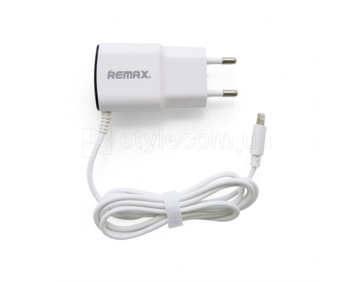 Мережевий зарядний пристрій (адаптер) 2в1 Remax RMT-9188 1USB / 2.1A + Lightning white