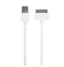 Кабель USB WALKER 110 iPhone 4 white (тех.пак)