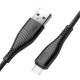 Кабель USB XO NB48 Type-C 2.1A black TPS-2710000181637