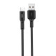 Кабель USB XO NB112 Micro Quick Charge 3A black TPS-2710000181736