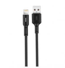 Кабель USB XO NB112 Lightning Quick Charge 3A black TPS-2710000181743