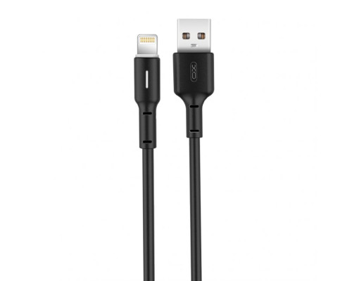 Кабель USB XO NB112 Lightning Quick Charge 3A black TPS-2710000181743