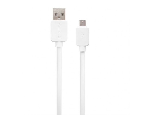 Кабель USB WALKER 110 Micro white (тех.пак.)