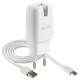 Мережевий зарядний пристрій (адаптер) 2в1 WALKER WH-21 1USB / 2.1A + Data Cabel USB to Micro white