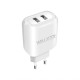 Мережевий зарядний пристрій (адаптер) 2в1 WALKER WH-27 2USB / 2.1A + Micro white TPS-2710000153962