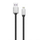 Кабель USB WALKER C740 Lightning black TPS-2710000149224