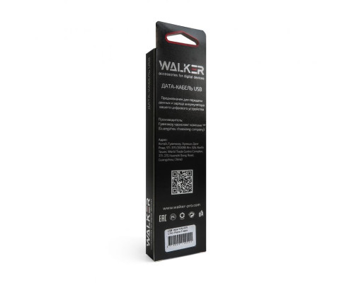 Кабель USB WALKER C740 Lightning black TPS-2710000149224