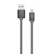 Кабель USB WALKER C740 Lightning grey