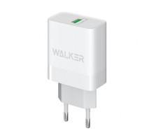 Мережевий зарядний пристрій (адаптер) WALKER WH-35 QC3.0 1USB / 3A / 15W white TPS-2710000210597