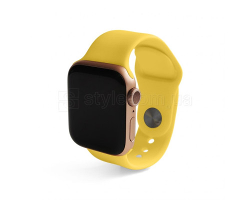Ремінець для Apple Watch Sport Band силіконовий 38/40мм S/M yellow / жовтий (4)
