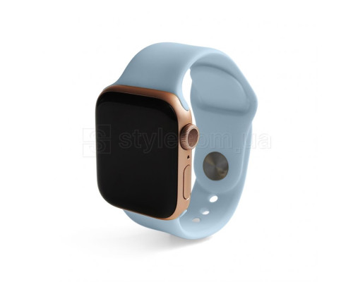 Ремінець для Apple Watch Sport Band силіконовий 38/40мм S/M light blue / блакитний (5) TPS-2710000221395