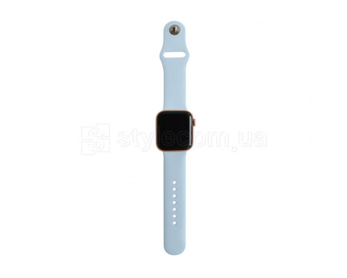 Ремінець для Apple Watch Sport Band силіконовий 38/40мм S/M light blue / блакитний (5) TPS-2710000221395