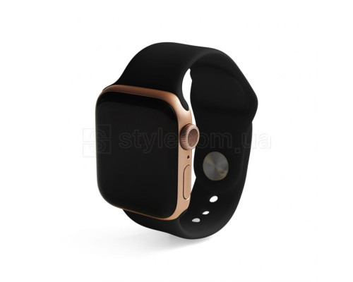 Ремінець для Apple Watch Sport Band силіконовий 38/40мм S/M black / чорний (18) TPS-2710000221456