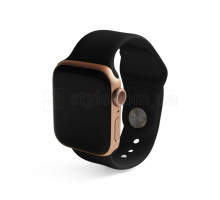 Ремінець для Apple Watch Sport Band силіконовий 38/40мм M/L black / чорний (18) TPS-2710000221609