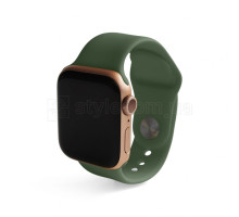 Ремінець для Apple Watch Sport Band силіконовий 38/40мм M/L khaki / хакі (65) TPS-2710000221623