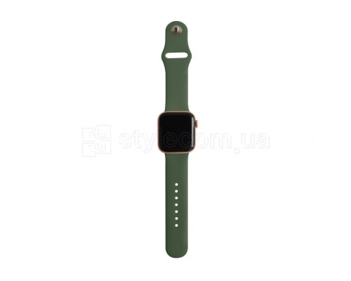 Ремінець для Apple Watch Sport Band силіконовий 38/40мм M/L khaki / хакі (65) TPS-2710000221623