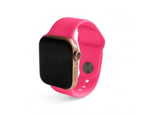 Ремінець для Apple Watch Sport Band силіконовий 38/40мм S/M neon pink / неоновий рожевий (47) TPS-2710000221487