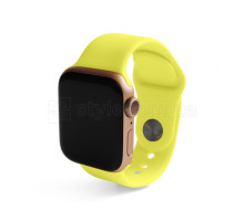 Ремінець для Apple Watch Sport Band силіконовий 38/40мм S/M lime green / лимонний (32) TPS-2710000221524
