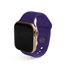 Ремінець для Apple Watch Sport Band силіконовий 38/40мм S/M dark violet / темно-фіолетовий (30)