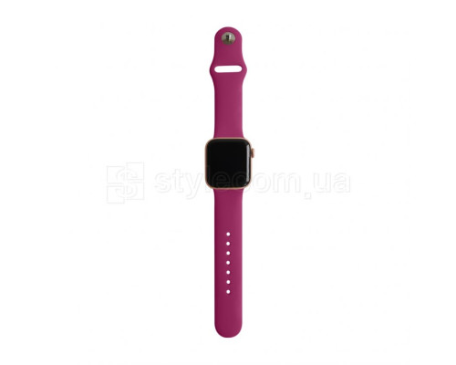 Ремінець для Apple Watch Sport Band силіконовий 38/40мм S/M fuchsia / фуксія (54) TPS-2710000221579