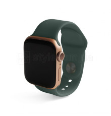 Ремінець для Apple Watch Sport Band силіконовий 38/40мм S/M grеy green / сіро-зелений (69)
