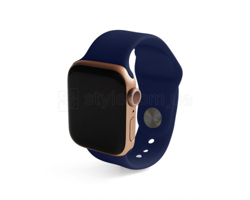 Ремінець для Apple Watch Sport Band силіконовий 42/44мм M/L dark blue / темно-синій (8)