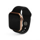 Ремінець для Apple Watch Sport Band силіконовий 42/44мм M/L black / чорний (18)
