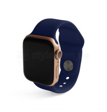 Ремінець для Apple Watch Sport Band силіконовий 42/44мм S/M dark blue / темно-синій (8)