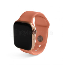 Ремінець для Apple Watch Sport Band силіконовий 42/44мм S/M peach / персиковий (27) TPS-2710000221661