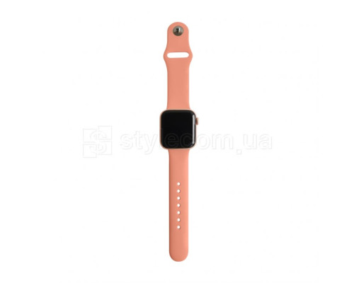 Ремінець для Apple Watch Sport Band силіконовий 42/44мм S/M peach / персиковий (27) TPS-2710000221661