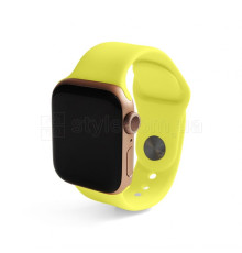 Ремінець для Apple Watch Sport Band силіконовий 42/44мм S/M lime green / лимонний (32)