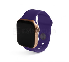 Ремінець для Apple Watch Sport Band силіконовий 42/44мм S/M dark violet / темно-фіолетовий (30) TPS-2710000221753