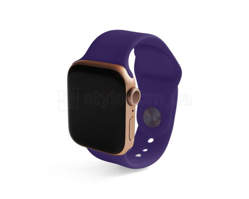 Ремінець для Apple Watch Sport Band силіконовий 42/44мм S/M dark violet / темно-фіолетовий (30) TPS-2710000221753