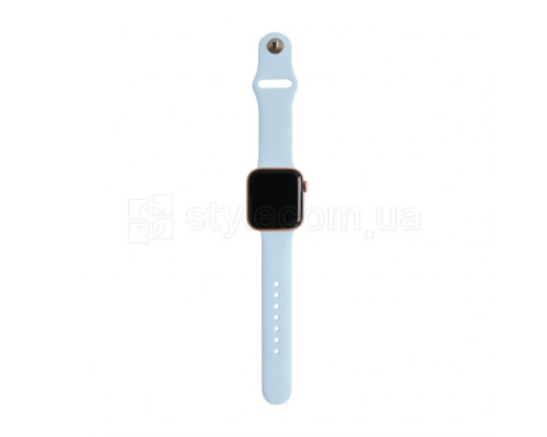 Ремінець для Apple Watch Sport Band силіконовий 42/44мм S/M light blue / блакитний (5) TPS-2710000221777