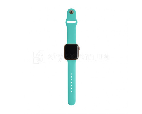 Ремінець для Apple Watch Sport Band силіконовий 42/44мм S/M sea blue / морський блакитний (21)
