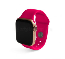 Ремінець для Apple Watch Sport Band силіконовий 42/44мм S/M neon pink / неоновий рожевий (47) TPS-2710000221883