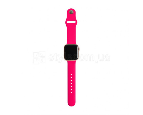 Ремінець для Apple Watch Sport Band силіконовий 42/44мм S/M neon pink / неоновий рожевий (47)