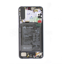 Дисплей (LCD) для Huawei P20 Pro 02351WTU з тачскріном та рамкою purple Service Original Full (battery+buzzer+speaker+mic+flats) TPS-2710000221890