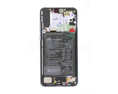 Дисплей (LCD) для Huawei P20 Pro 02351WTU з тачскріном та рамкою purple Service Original Full (battery+buzzer+speaker+mic+flats) TPS-2710000221890