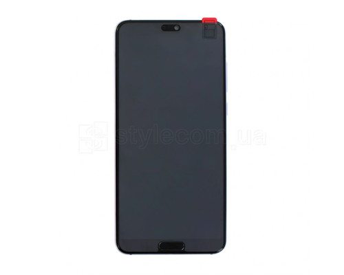 Дисплей (LCD) для Huawei P20 Pro 02351WTU з тачскріном та рамкою purple Service Original Full (battery+buzzer+speaker+mic+flats) TPS-2710000221890