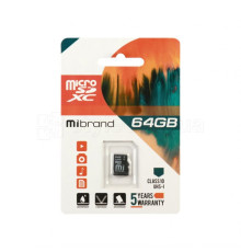 Карта пам'яті Mibrand MicroSDHC 64GB Class 10 UHS-I