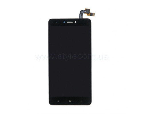 Дисплей (LCD) для Xiaomi Redmi Note 4X з тачскріном black Original (переклеєне скло)