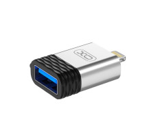 Перехідник OTG XO NB186 Lightning to USB2.0 silver TPS-2710000225935